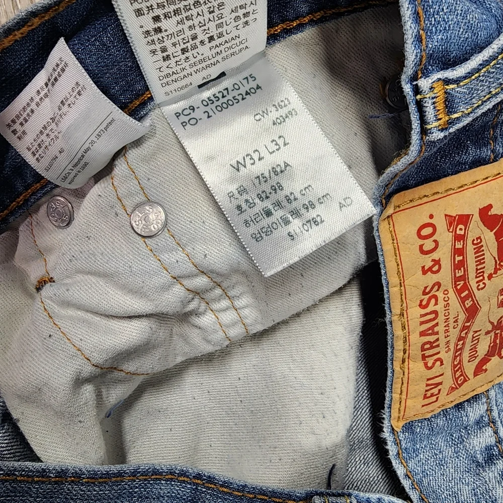 LEVI'S 527 Light Blue Wash Denim Jeans Men's 32 x 32